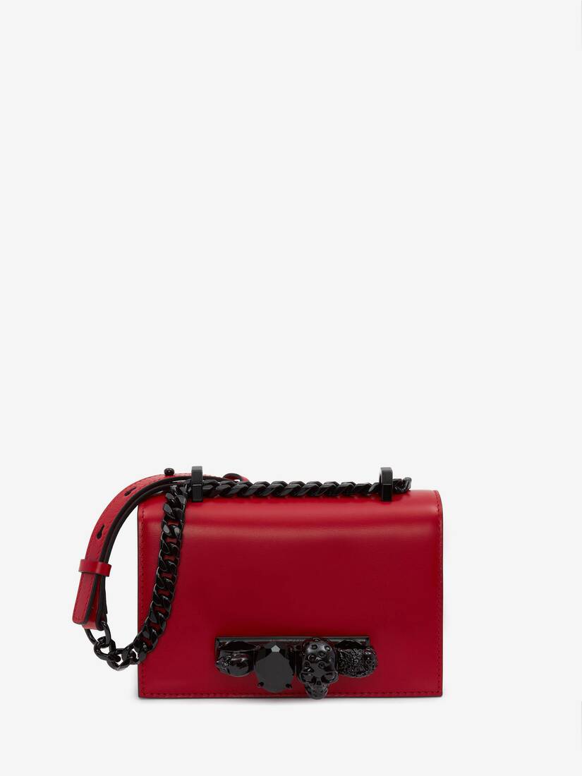 Bolsos Mini Alexander McQueen Mini Jewelled Satchel Mujer - Rojos - Mexico 185-VBSPFM